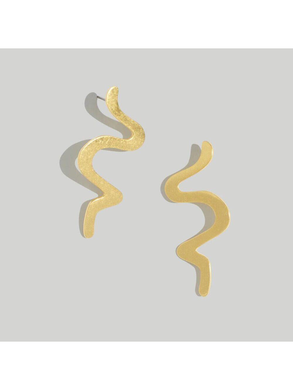 Madewell Organic Squiggle Statement Earrings